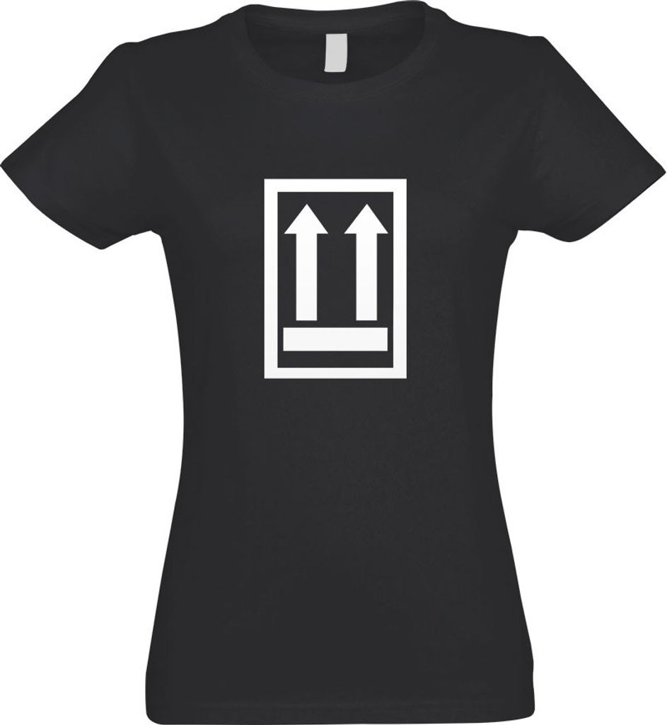 Kiwistar - T-Shirt tailliert - Damen - Graphit - Nicht stürzen - Oben - mit Motiv Bedruckt - Funshirt Design - Sport - Freizeit - Damen - XL