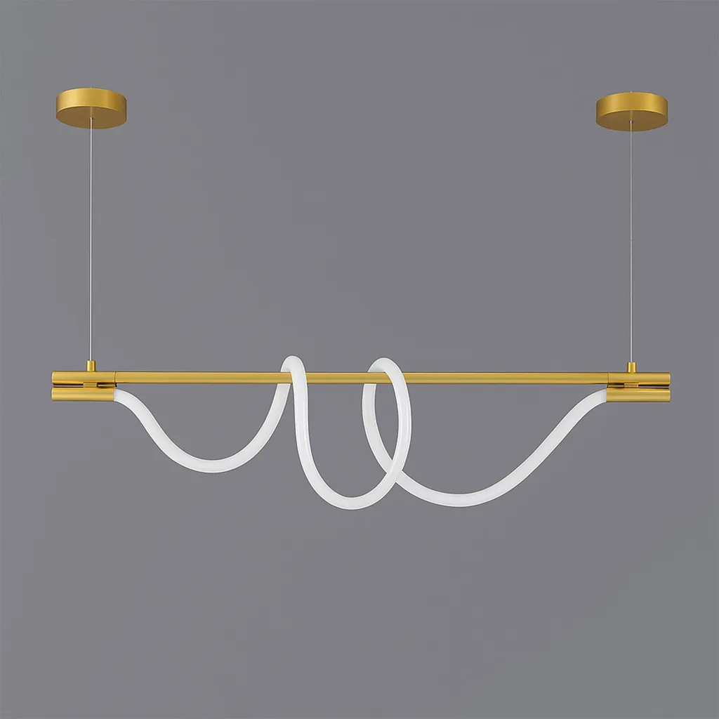 Lampada Neon Ondulata SALSA 45W Oro | Design Moderno 4000K Online