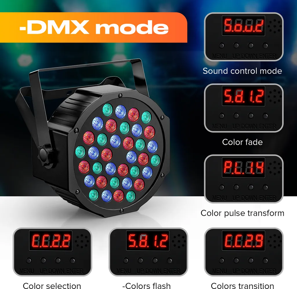 Projecteur de scène LED RGB 16W solution éclairage pour petite scène