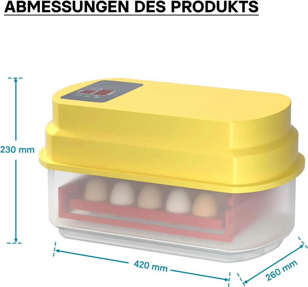 Wiltec 15: Incubatrice Automatica Digitale per Hobby e Allevamento - 4