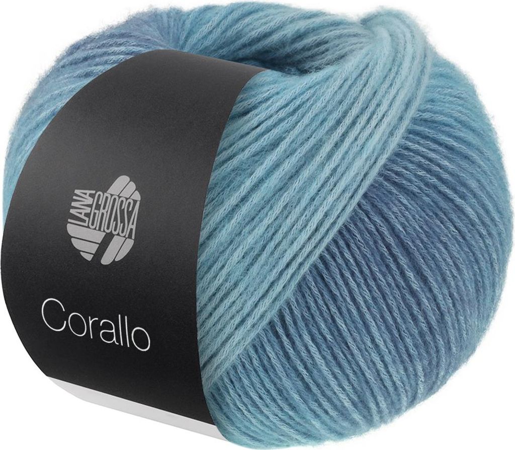 Lana Grossa - Corallo 0007 helltürkis türkis jeans Produktbild 