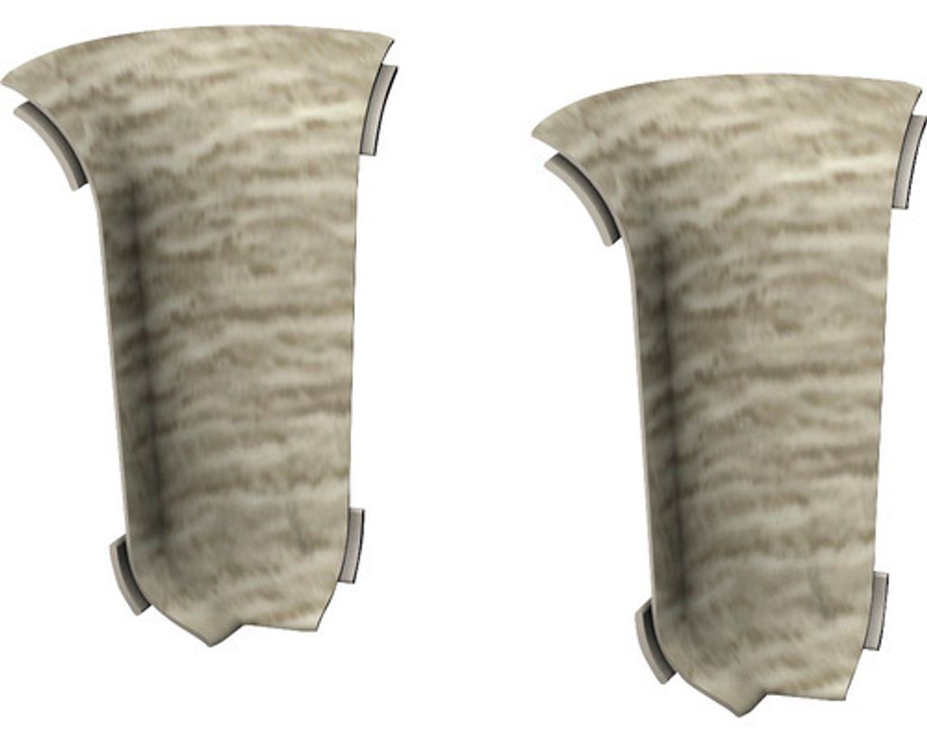 Prinz Innenecke für Klemmsockelleiste Eiche Barbate 50 x 22 mm 2 Stück