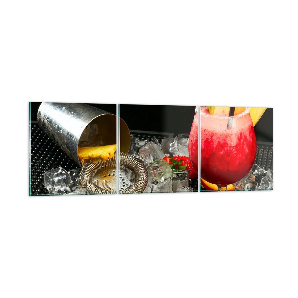 Bilder auf glas - Alkohol aperitif cocktail getränk - 150x50cm - Glasbilder - Wandbilder - Kunstdruck - Wanddekoration aus Glas - Glas Bilder - Wa...