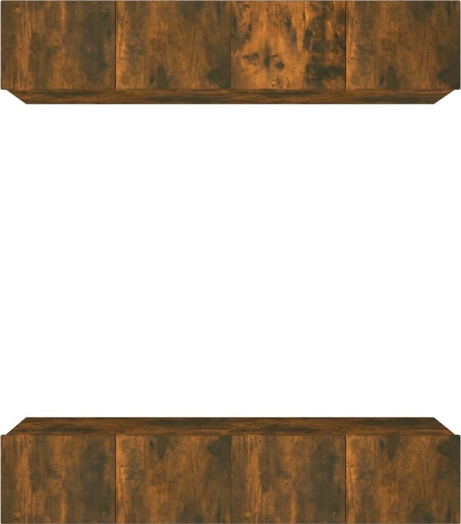vidaXL TV-Schränke 4 Stk. Räuchereiche 80x30x30 cm Holzwerkstoff