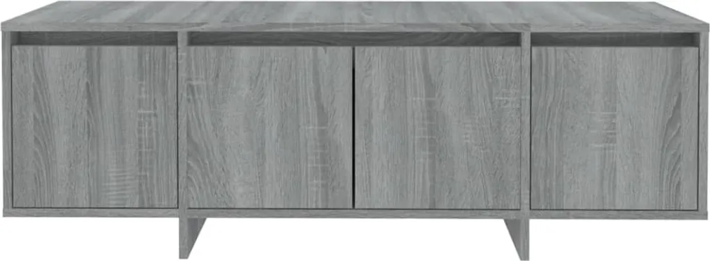 Meuble TV compact gris sonoma pour organiser vos câbles et décodeurs