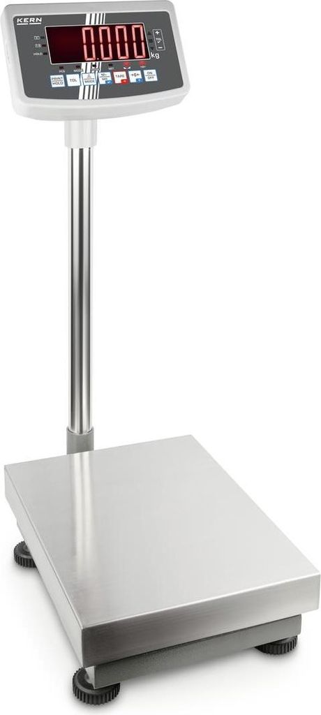 KERN & SOHN Plattformwaage, 60 kg, Edelstahl, Edelstahl, LED, 5,2 cm, 400 mm