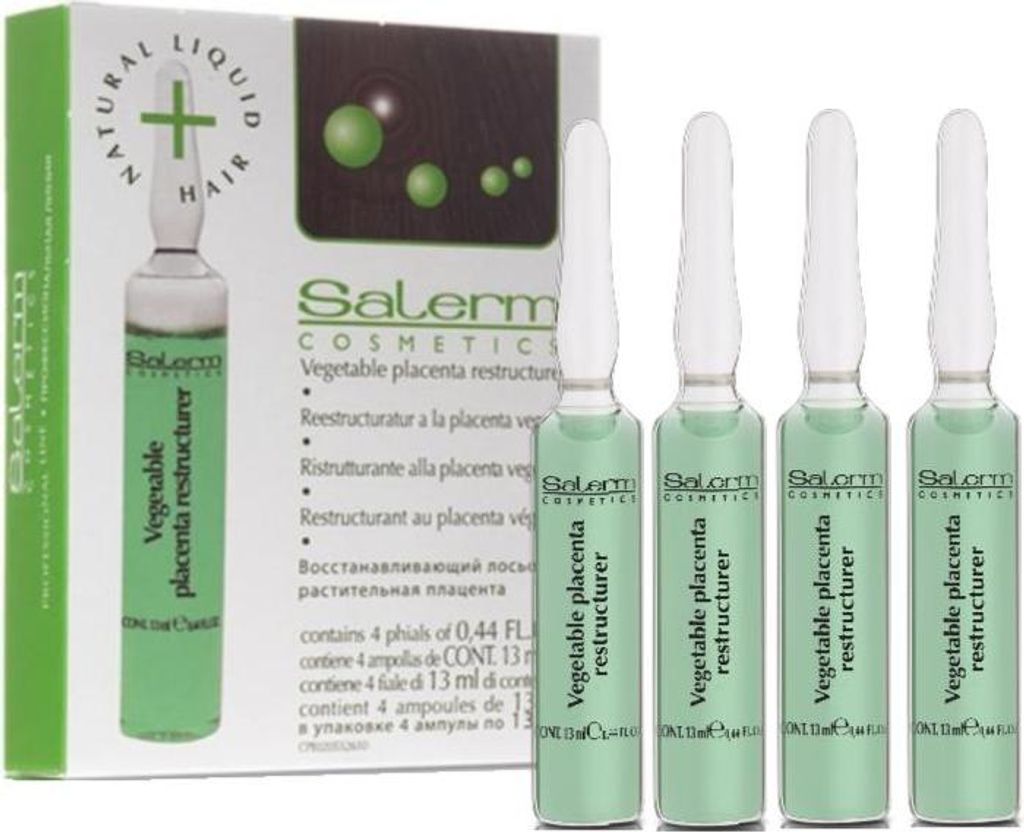 SALERM Haarampullen PFLANZLICHER PLAZENTA-RESTRUKTURIERER – Produktbild 