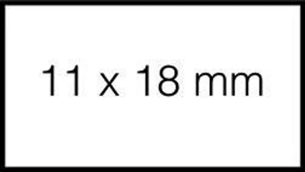 Sato PB1 Étiquettes de Prix 10x18mm Amovibles Blanches - Lot de 50 Rouleaux