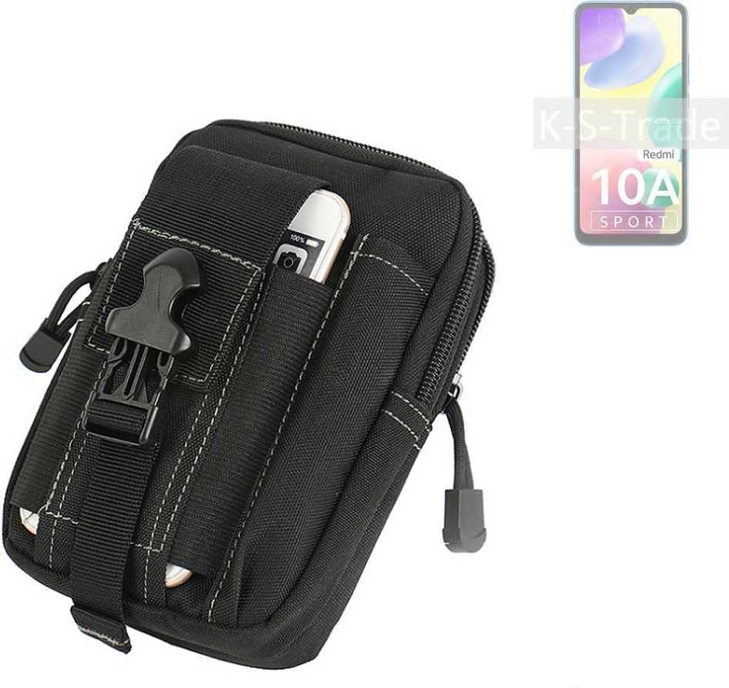 K-S-Trade Gürtel Tasche kompatibel mit Xiaomi Redmi 10A Sport Gürteltasche Holster Schutz Hülle Handy Hülle Smartphone outdoor Handy-Hülle