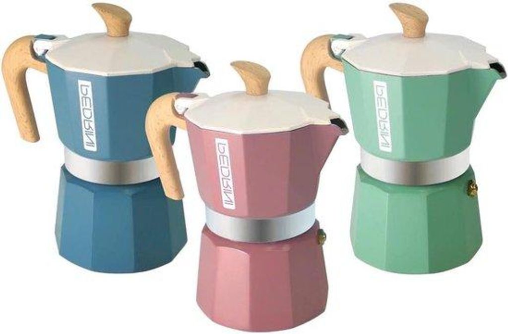 Kaffeebereiter 3 Tassen, 3 Farben, Mehrfarbig