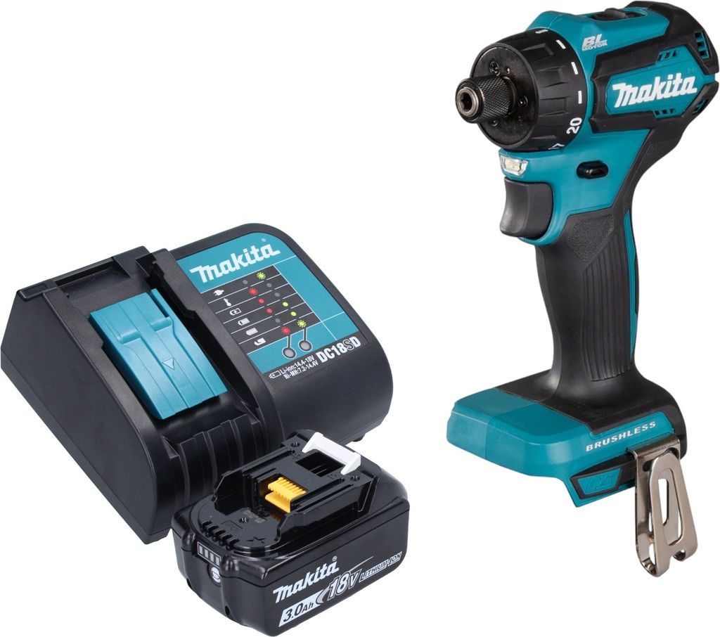 Makita DDF 083 SF1 Akku Bohrschrauber 18 V 40 Nm 1/4'' Produktbild 