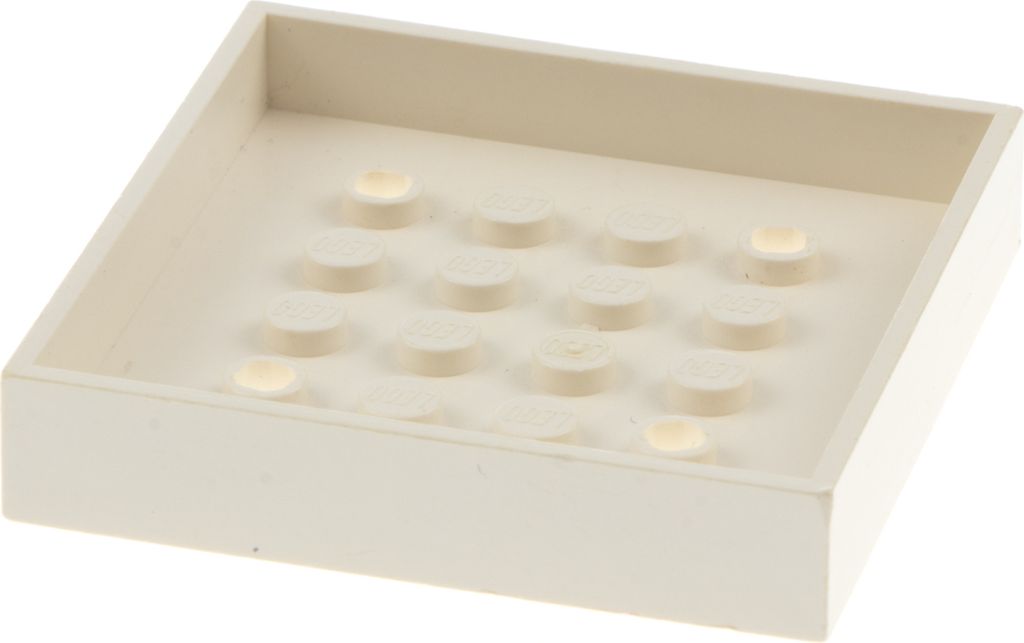 1x Lego Fabuland Container 6x6x1 creme weiß Box Fahrzeug Produktbild 