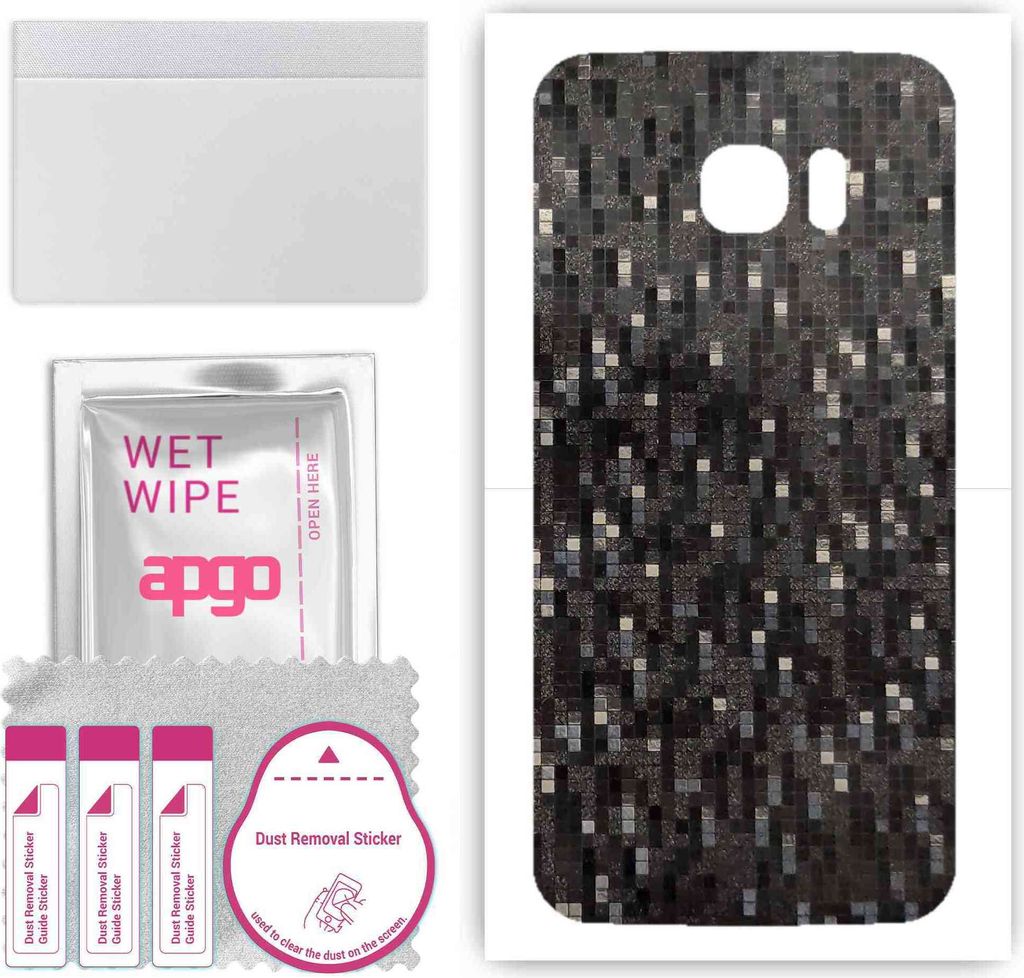 apgo Rückseite Schutzfolie, Skin, kompatibel mit Samsung Galaxy S7 edge, Hinten Displayschutzfolie aus Vinylfolie, kratzfest, einfache Montage - C...