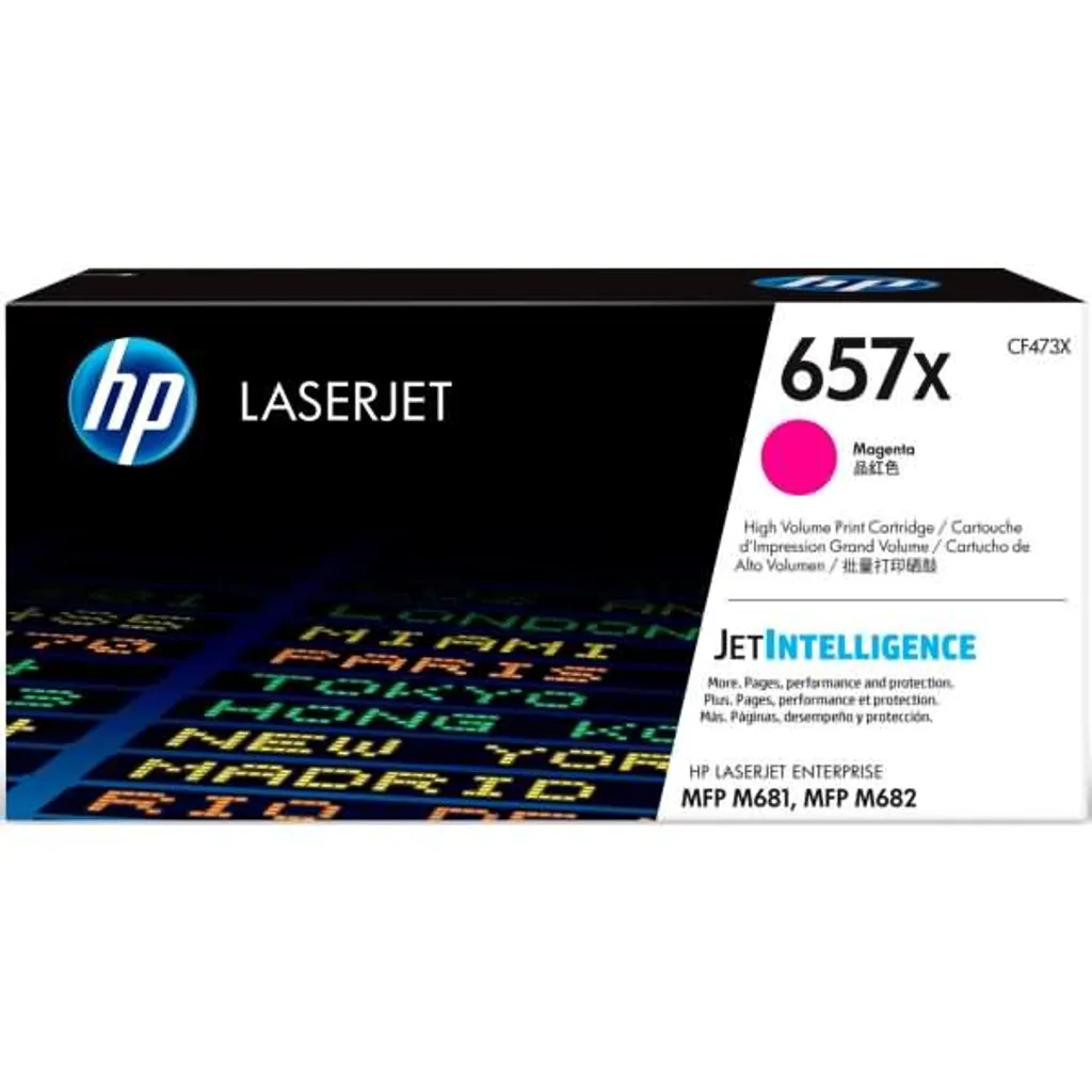 Cartouche de toner HP 657X magenta authentique pour imprimante Color Laser