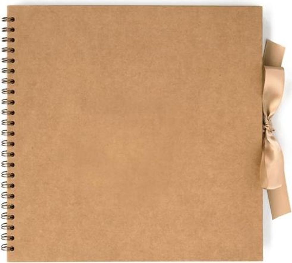 Album kroužkové se stuhou, kraft 30,5x30,5cm, 35 listů Obrázek produktu 