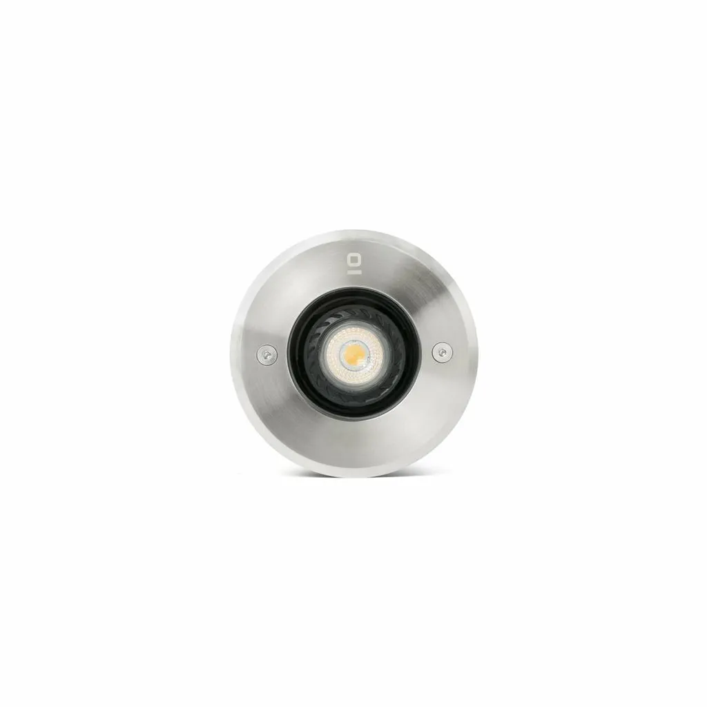 Lampe de jardin en inox Tecno 1 ampoule avec finition brossée design