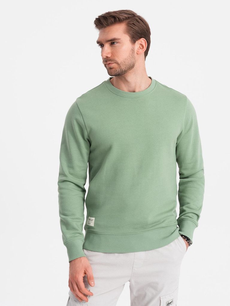Ombre Clothing Herrensweatshirt ohne Verschluss Siose minze M