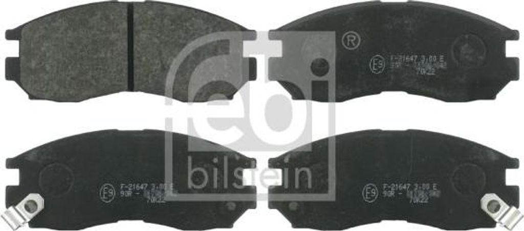 FEBI BILSTEIN 16327 Bremsbelagsatz, Scheibenbremse OE DBP511109 kompatibel mit Colt, Eclipse, Galant, L300, Lancer, Outlander, Space Runner, Space ...
