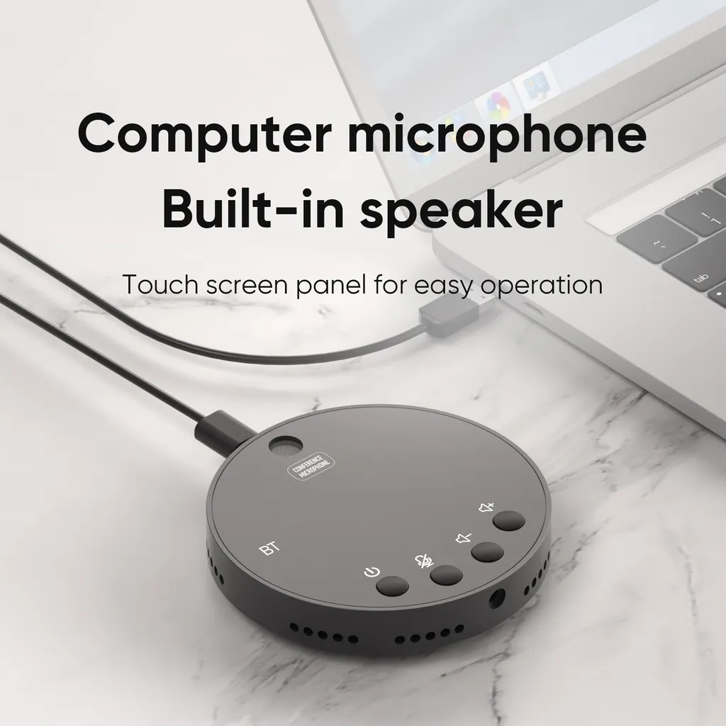 Speakerphone pour Visioconférence et Cours en Ligne Compatible Mac