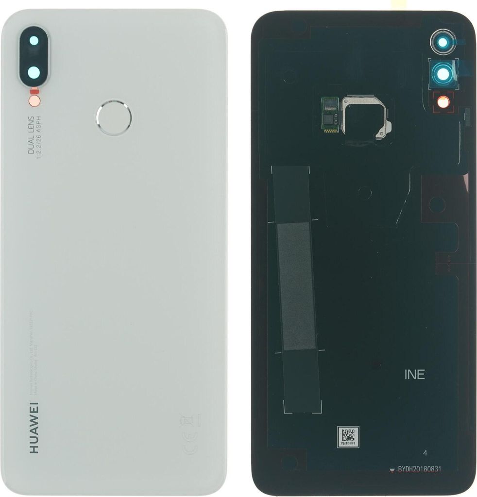Gehäuse Rückseite für Huawei P Smart+ (INE-LX1), Weiß