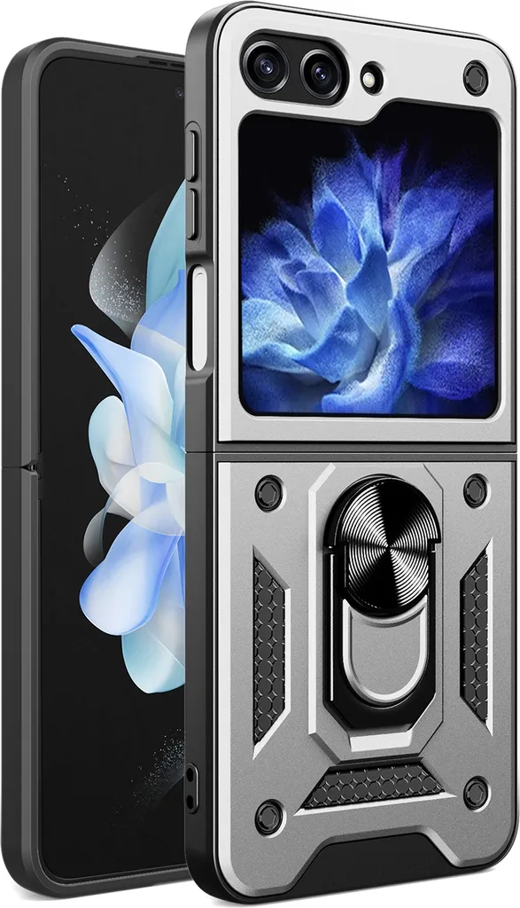 Custodia Antiurto Samsung Galaxy Z Flip 6 / 7 FE - TPU + Anello Metallo