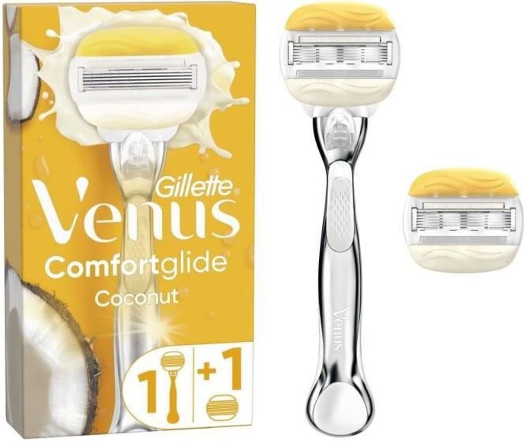 Gillette Venus 5 Comfort Glide Coconut + 2 Klingen - Einwegrasierer