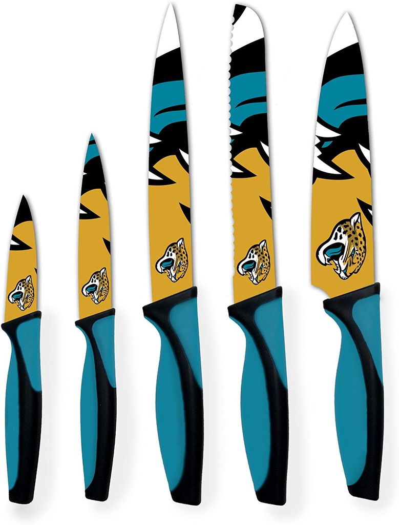 NFL Jacksonville Jaguars Küchenmesser 5-teilig Set Football Messer Set Barbecue