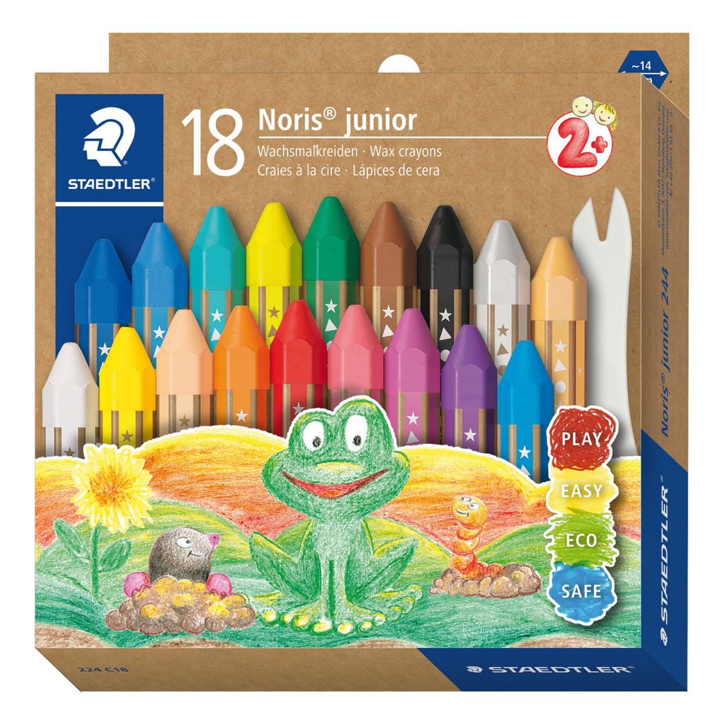 STAEDTLER Wachsmalkreide Noris junior 18er-Set retail Obrázok produktu 