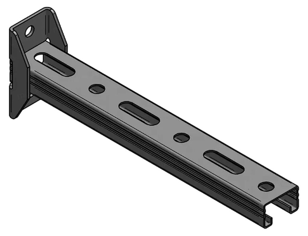 MEFA Konsole C-Profil 45/26 S, Platte längs, galvanisch Produktbild 