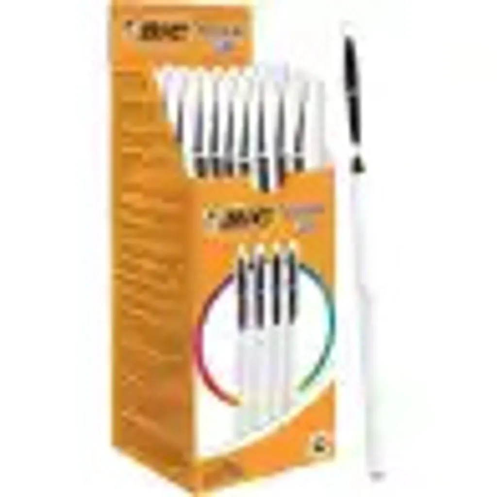 Penne BIC Cristal Up Nere 20 Pezzi | Design Bianco e Tratto 1.2mm - 5