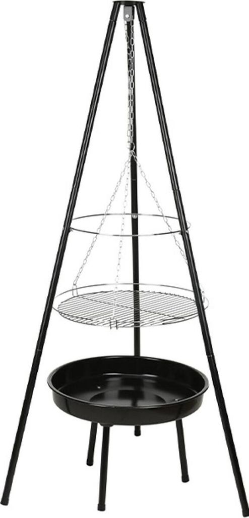 Griglia sospesa con fuoco 52 cm Acciaio nero con griglia Immagine del prodotto 