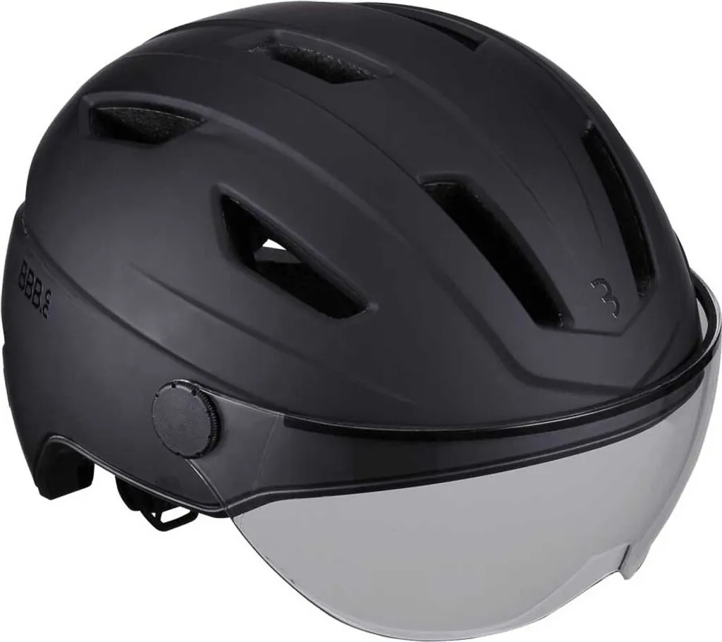 Casque vélo électrique L Noir Mat BBB Move Faceshield : Spécial Ville