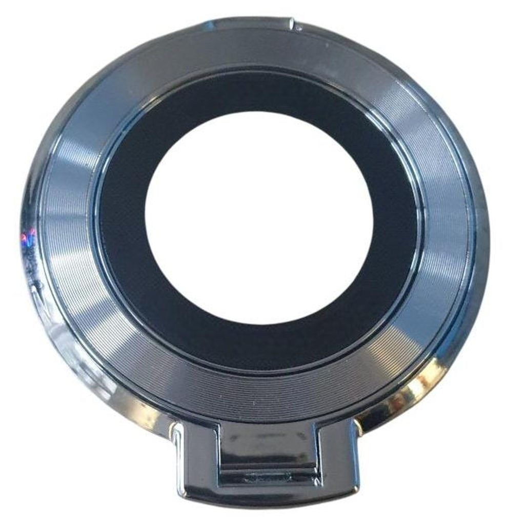Magnetischer Telefonringständer mit selbstklebender Rückseite, drehbarer Griffständer, metallisches Silber
