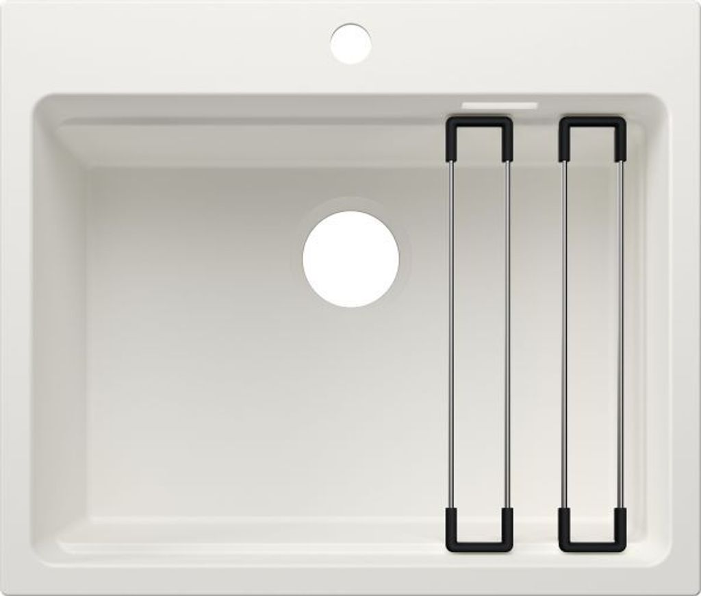 BLANCO ETAGON 6 für Farbige Komponenten Einbauspüle SILGRANIT weiß ab 60 cm ohne Ablauffernbedienung, mit Zubehör