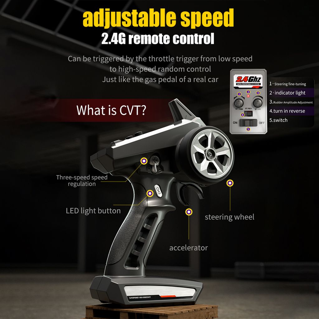 RC Auto 2,4 GHz 70 km/h High Speed 1/16 | Kaufland.de