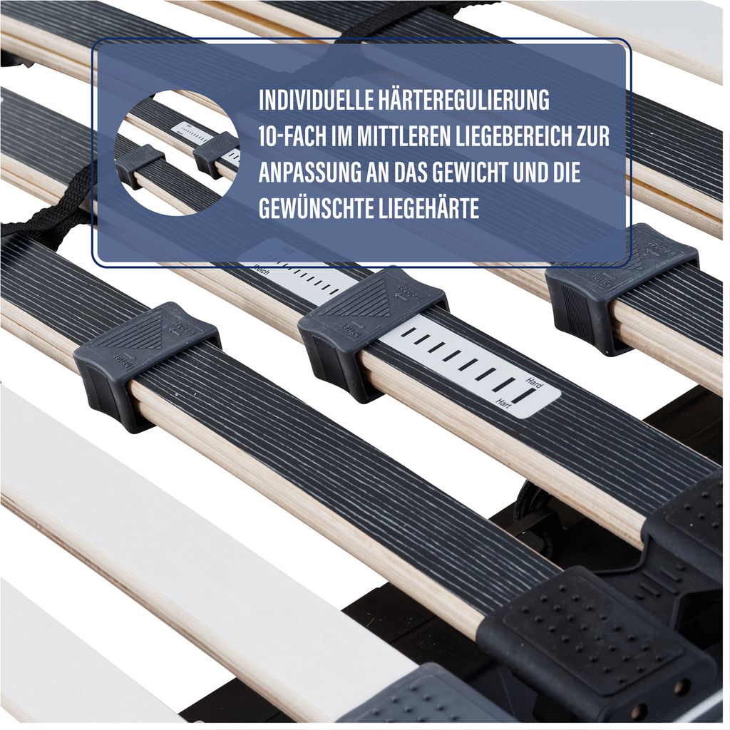 BeCo Luxus E-Move, elektrisch, 90 x 200 cm, 28 Leisten, Produktbild 8
