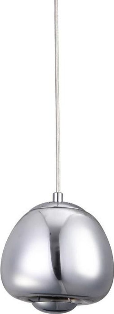 Designer-Deckenpendelleuchte, kugelförmiger Chromschirm mit hochreflektierendem G9-Finish