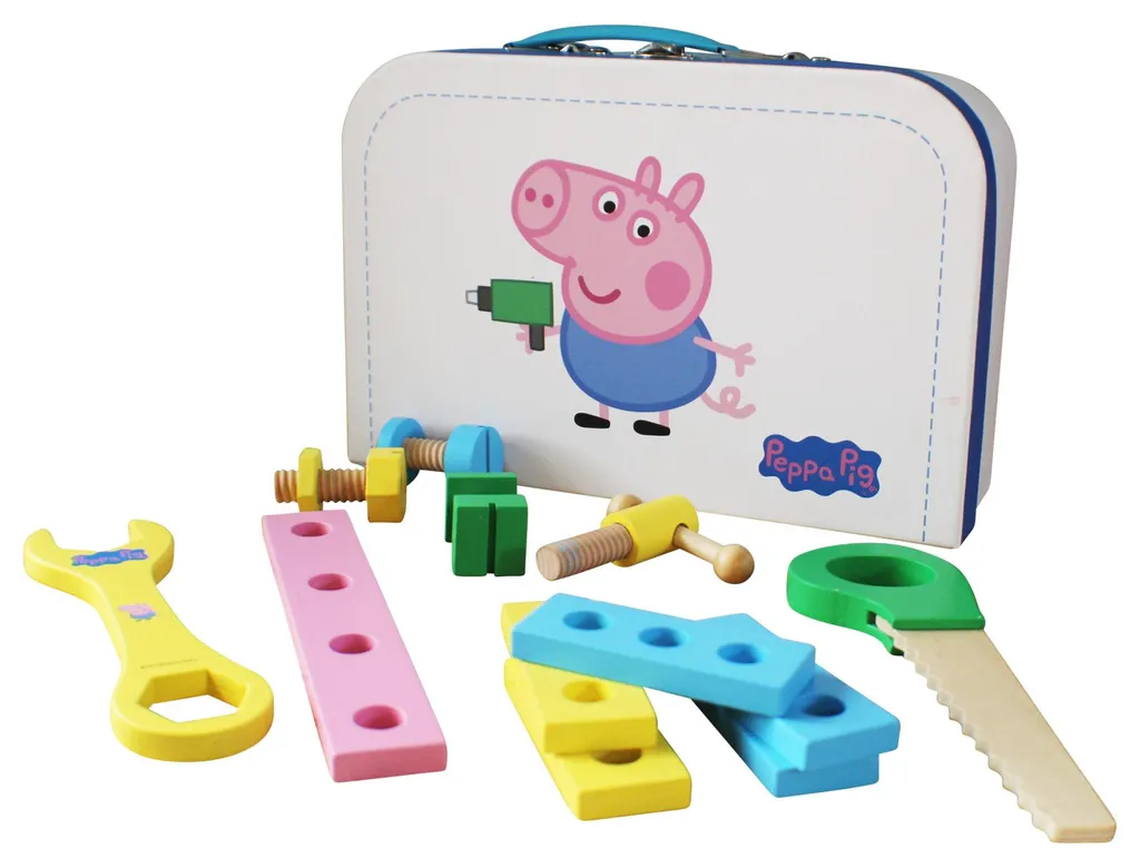 Coffret outils bois Peppa Pig : jouet éducatif pour petit bricoleur