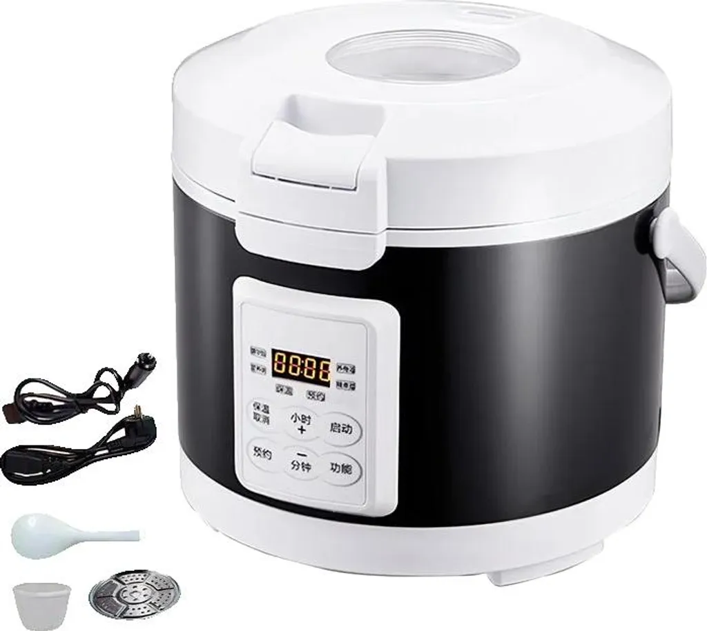 Cuiseur riz voiture 3L multi-tension, cuisson vapeur polyvalente