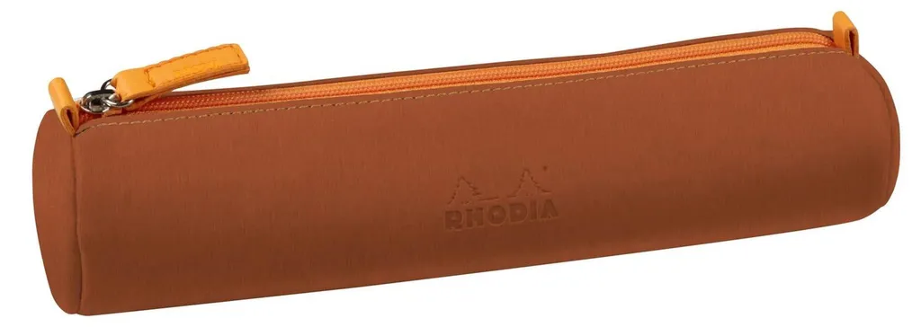 Rhodia Schlamperm rd cuivre 5x21,5 cm : simili cuir souple et résistant