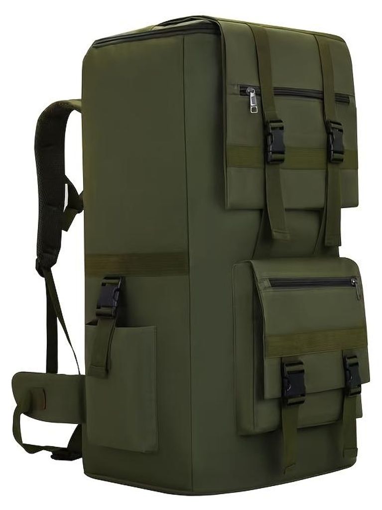 120L Trekkingrucksack XXL Wanderrucksack Reiserucksack Outdoor Camping Backpack Herren Damen Gepäckrucksack Grün