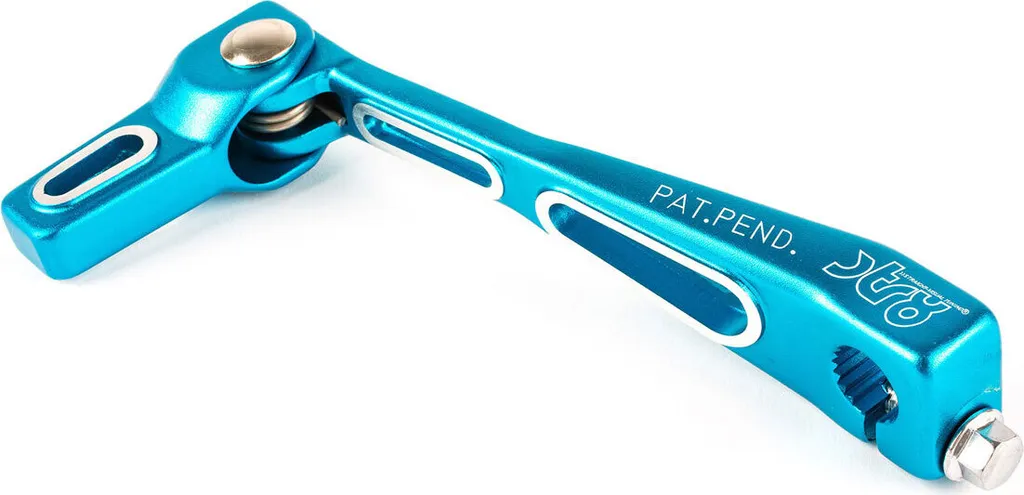 Sélecteur de vitesse STR8 LIGHTY pliable en alu bleu pour Minarelli AM6