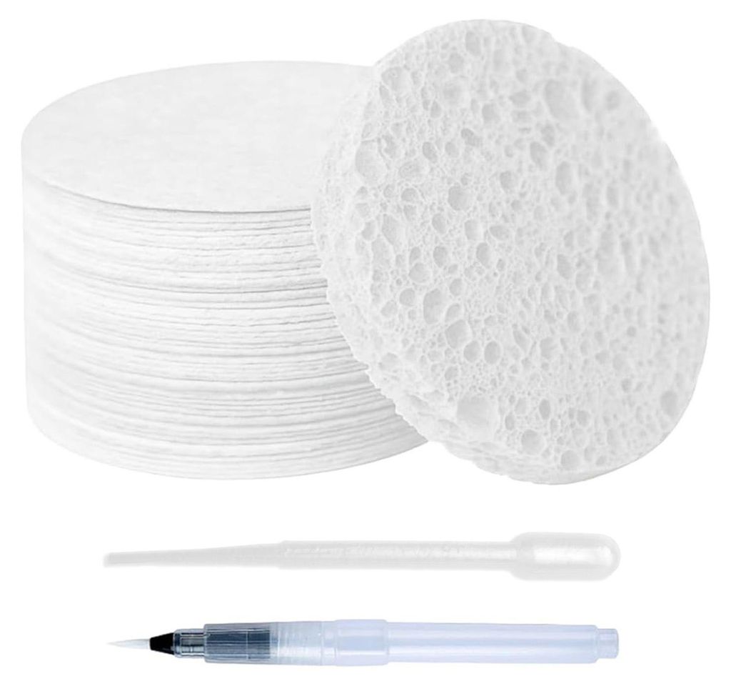 10 Blatt Zeichenpapier mit Pipette und Pinsel, Holzfaser-Baumwollschaum-Textur, dehnbares 3D-Kunstpapier, keine künstlerischen Vorkenntnisse erfor...