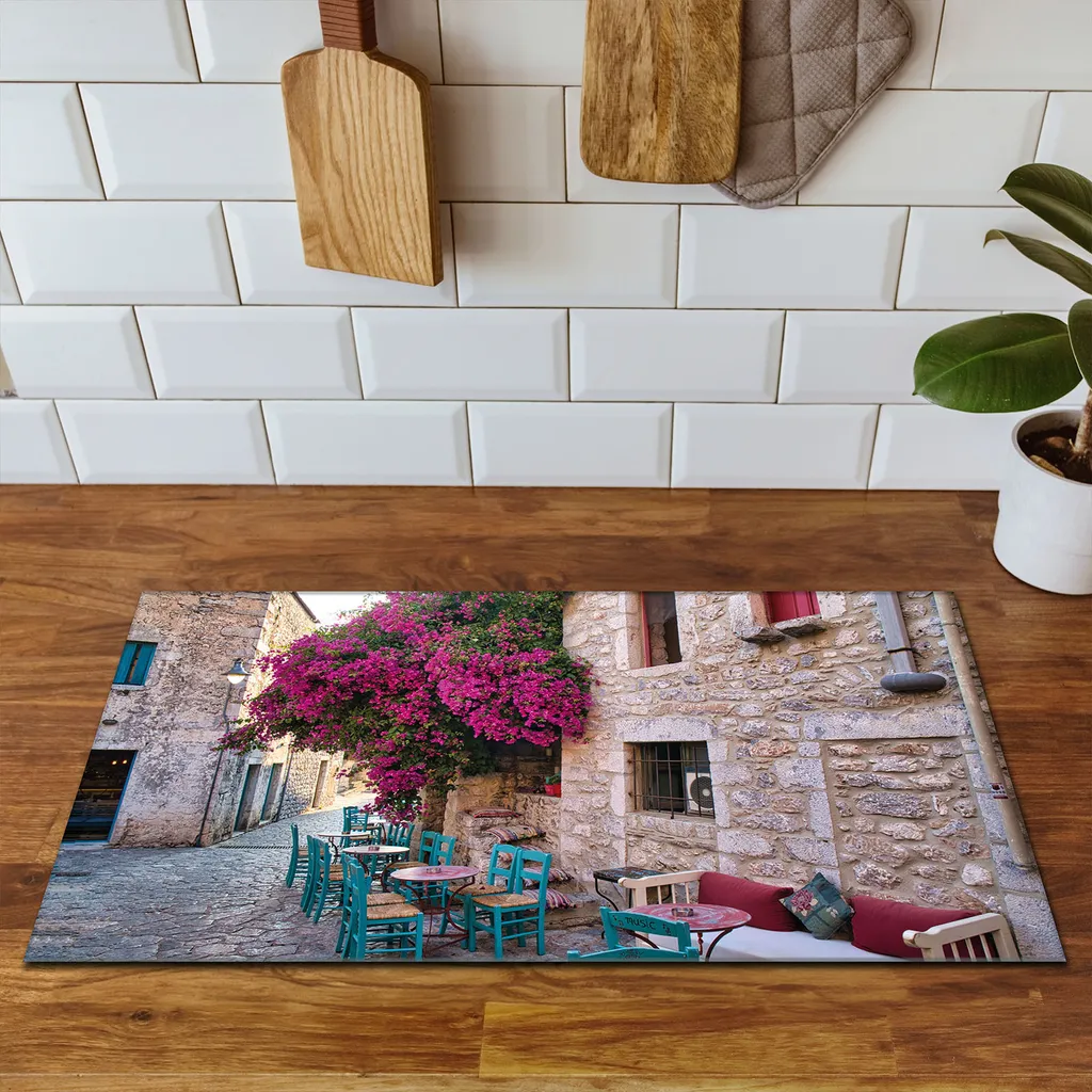 Tappetino Induzione 90x52 DarHaus: Protezione Roll-up Design Urban City - 3