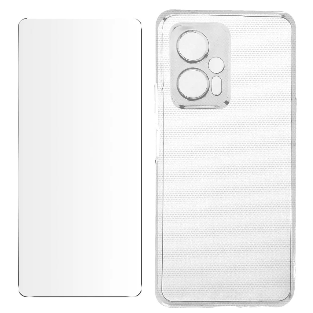 Avizar, set di protezione a 360° per Xiaomi Poco X4 GT: cover + pellicola, trasparente - 2