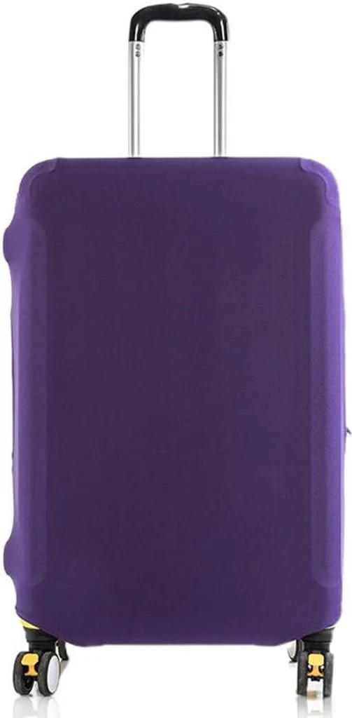 Protection de valise extensible et lavable coloris violet taille L 66 cm
