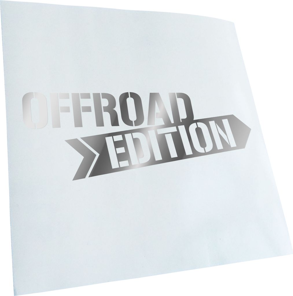 Kiwistar - Autoaufkleber - Offroad Edition - Chrom - 24x8cm - Aufkleber für Auto, Laptop, Fahrrad, LKW, Motorrad Mehrfarbig JDM Decal Racing