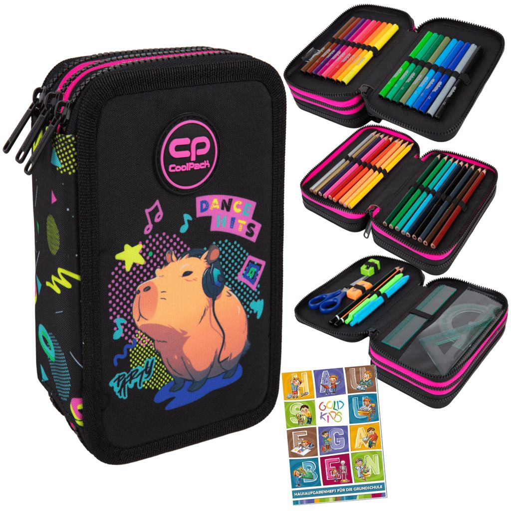 Goldkids - Federmäppchen 3 Fächer - Mäppchen für für Produktbild 