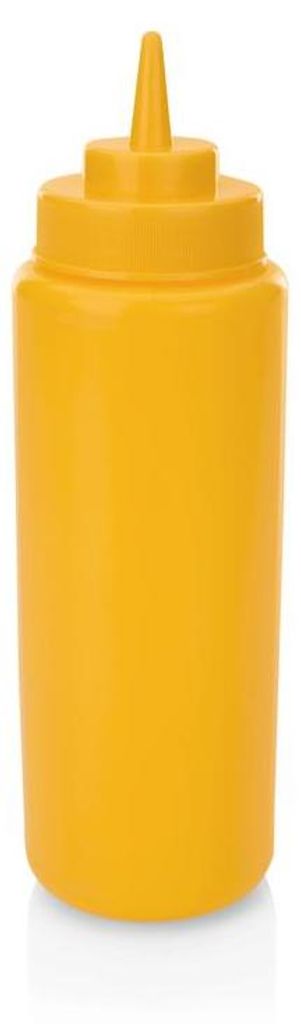 36x Quetschflasche Set, Ø 8 cm, 0,95 ltr., gelb, Polyethylen