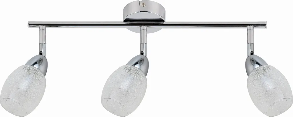 Plafonnier RICO pour salon et chambre : éclairage chrome élégant 230V